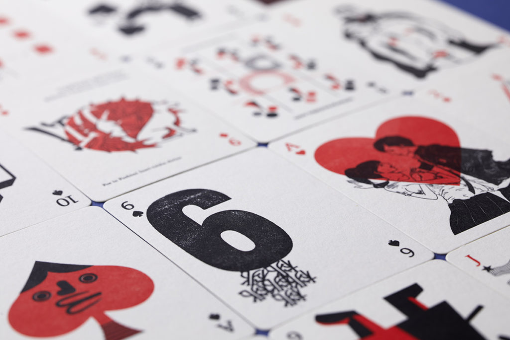 LETTERPRESS PLAYING CARDS BY FIFTY-FOR CREATOR